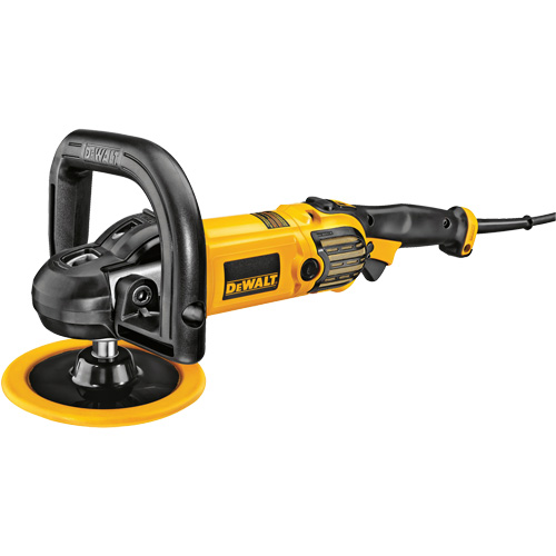 Polisseuse &agrave; vitesse variable avec d&eacute;marrage souple, 9"/7" tampon, 120 V, 12 A, 0-3500 Tr/min &agrave; vide Rideout Tool & Machine Inc.