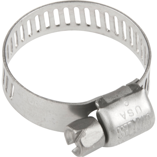 Hose Clamps - Stainless Steel Band & Screw, Min Dia. 0.316, Max Dia. 7/8" Rideout Tool & Machine Inc.