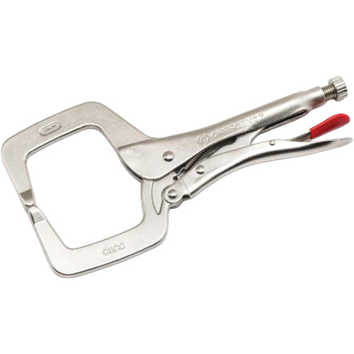 Pince-&eacute;tau en C &agrave; embouts r&eacute;guliers, Longueur 18", Pinces serre-joints Rideout Tool & Machine Inc.