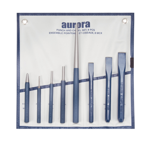 Punch and Chisel Set, 8 Pieces Rideout Tool & Machine Inc.