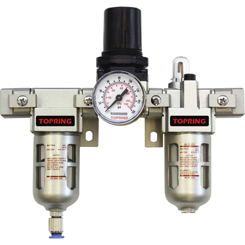 Filtreur/r&eacute;gulateur & lubrificateur modulaire Airflo (manom&egrave;tre compris), 1" NPTF Rideout Tool & Machine Inc.