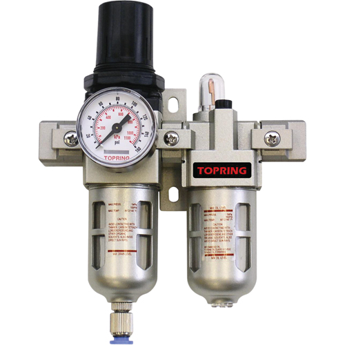 Airflo Compact Filter/Regulator & Lubricator (Gauge Included), 1/4" NPT Rideout Tool & Machine Inc.