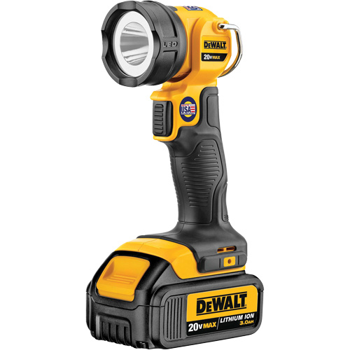 Lampe de travail Max, DEL, 110 lumens, 11 hres de fonctionnement, Bloc-pile Rechargeable, Plastique Rideout Tool & Machine Inc.