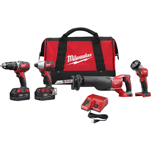 M18 Cordless Tool Combo Kit, Lithium-Ion, 18 V Rideout Tool & Machine Inc.