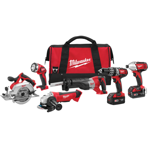 M18 Cordless 6-Tool Combo Kit, Lithium-Ion, 18 V Rideout Tool & Machine Inc.