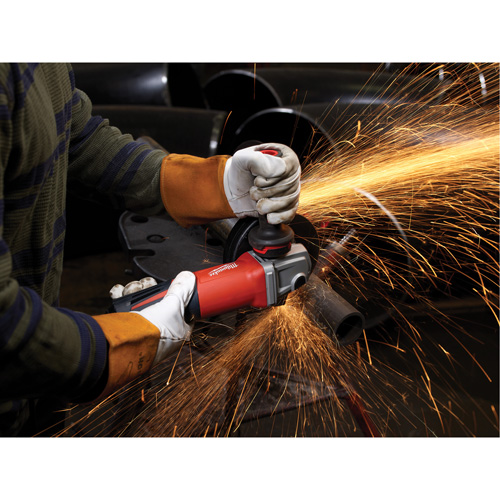 Small Paddle No-Lock Angle Grinder, 6", 120 V, 13 A, 9000 RPM Rideout Tool & Machine Inc.