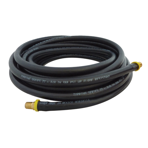Topflex Lock-On Hoses, Air/Water, Rubber, 1/4" Dia., 500' Rideout Tool & Machine Inc.
