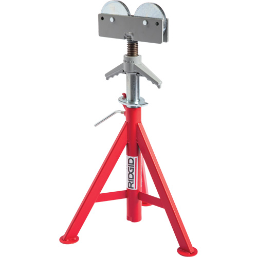 Support de tuyau pour rouleau baiss&eacute; no RJ-98, 59-104 cm R&eacute;glage de la hauteur, 12" Capacit&eacute; max. de tuyau, 1000 lb Capacit&eacute; de charge max. Rideout Tool & Machine Inc.