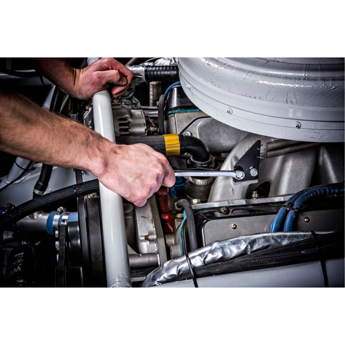 12-Point Long Pattern Wrench Set with Tool Roll, Combination, 15 Pieces, Imperial Rideout Tool & Machine Inc.