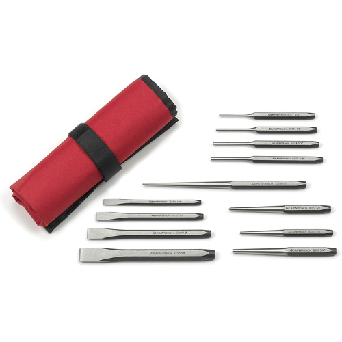 Punch & Chisel Set, 12 Pieces Rideout Tool & Machine Inc.