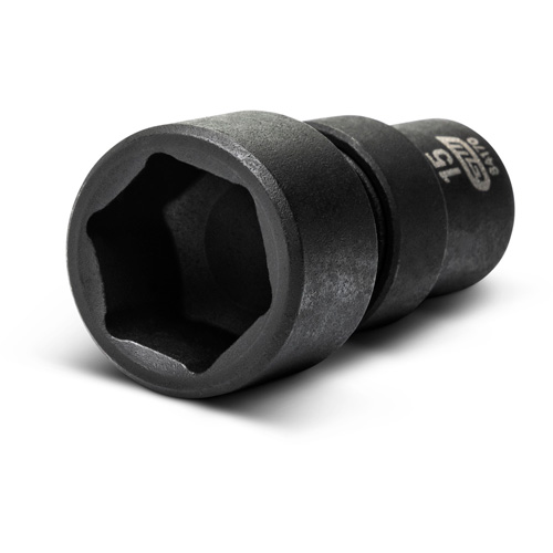 Jeu de 12 douilles m&eacute;triques flexibles universelles &agrave; chocs 1/4" &agrave; 6 pans Rideout Tool & Machine Inc.