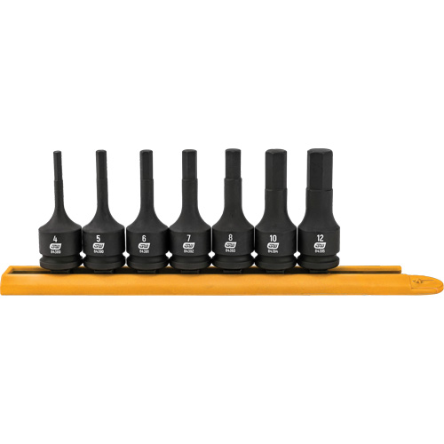 Hex Bit Impact Metric Socket Set, 7 Pieces Rideout Tool & Machine Inc.