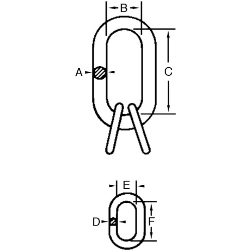 Maillon maître Cam-Alloy Rideout Tool & Machine Inc.