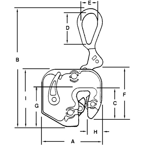 GXL Plate Clamp, 1000 lbs. (0.5 tons), 1/16" - 5/8" Jaw Opening Rideout Tool & Machine Inc.