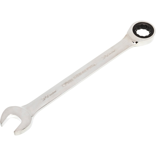 Cl&eacute; &agrave; cliquet combin&eacute;e &agrave; 72 dents, 12 pans, 30 mm, Fini Chrome/Poli Rideout Tool & Machine Inc.