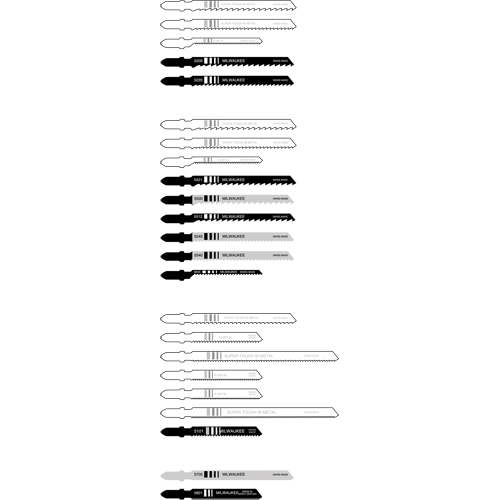 Jigsaw Blade, Bi-Metal, T-Shank, 4" L, 6 TPI Rideout Tool & Machine Inc.