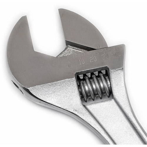 Cl&eacute; &agrave; manche conique r&eacute;glable — emball&eacute; sur carte, 15" lo, la max. 1-11/16"/43 mm, Chrome/Poli Rideout Tool & Machine Inc.