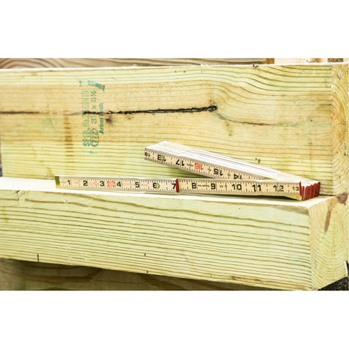 Folding Rule, 6' L, Wood, 1/16" Graduations Rideout Tool & Machine Inc.
