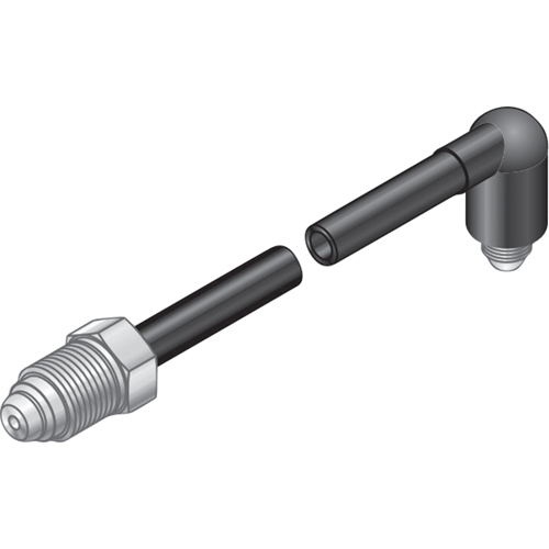 TUYAU GAZ,5/8-18 RACCORD RH-96", NOIR Rideout Tool & Machine Inc.