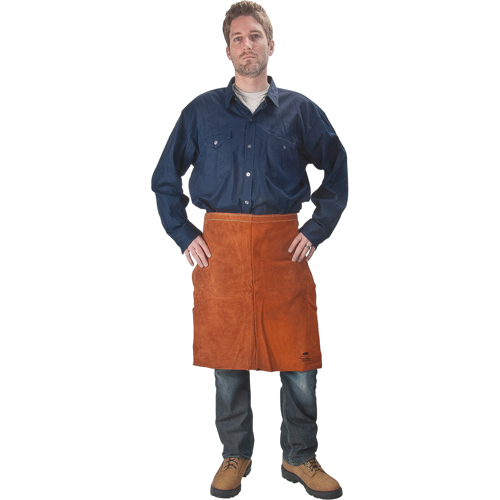 Tablier en cuir, Taille, 24" lo, Lava Brown Rideout Tool & Machine Inc.