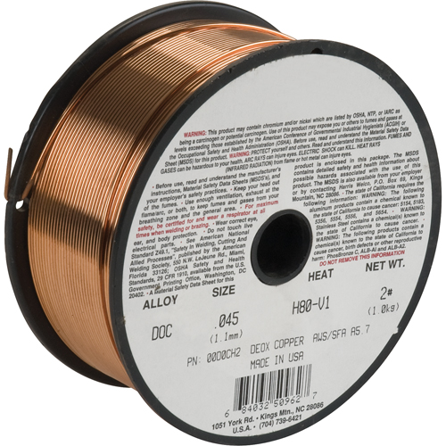 Welding Wire, Deoxidized Copper, 3/32" Diameter Rideout Tool & Machine Inc.