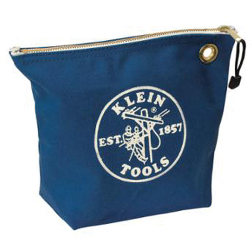 Zipper Tool Pouch, Canvas, 1 Pockets, Blue Rideout Tool & Machine Inc.