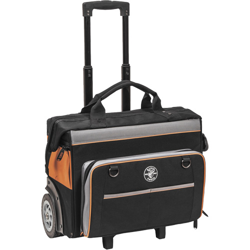 Sac &agrave; outils roulant Tradesman Pro, Polyester balistique, 24 pochettes, Noir/Orange Rideout Tool & Machine Inc.