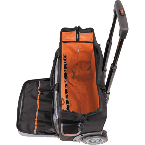 Sac &agrave; outils roulant Tradesman Pro, Polyester balistique, 24 pochettes, Noir/Orange Rideout Tool & Machine Inc.