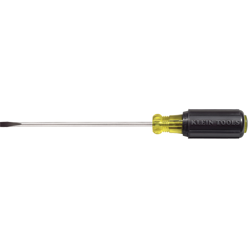 Tournevis d'&eacute;b&eacute;niste pointe plate, Tige de 3/16", Ronde, 9-3/4" lo, Prise en Coussin&eacute;e Rideout Tool & Machine Inc.