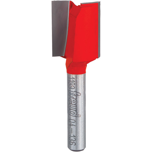Fraise - foret droit &agrave; double cannelure, 5/8" dia, 7/8" ha, 2-1/8" lo, 1/4" Manche Rideout Tool & Machine Inc.