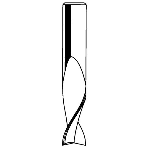 M&egrave;che &agrave; spirale, 1/8" dia., 1/2" Hauteur de carbure, 2" lo, 1/4" tige Rideout Tool & Machine Inc.