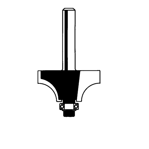 Router Bit - Beading Bit, 5/8" Dia., 1/4" Shank Rideout Tool & Machine Inc.