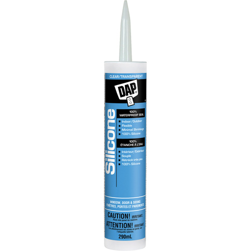 Silicone Sealant, 290 ml, Tube, Clear Rideout Tool & Machine Inc.