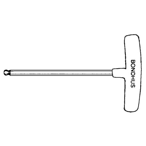 Individual Hex Keys - SAE, Ball End, 3/32" x 6" L, T Handle Rideout Tool & Machine Inc.