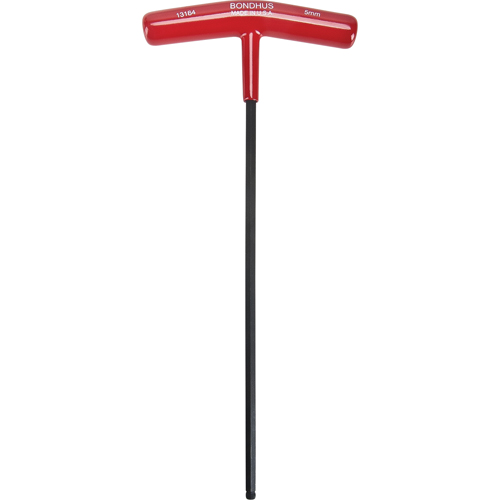 Individual Hex Keys - Metric, Ball End, 5 mm x 9.7" L, T Handle Rideout Tool & Machine Inc.