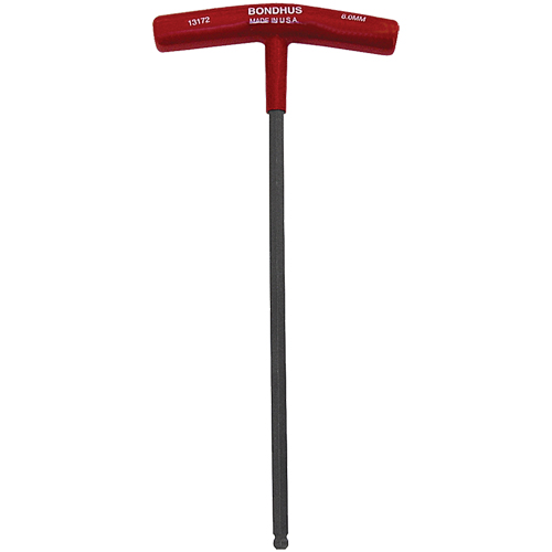Individual Hex Keys - Metric, Hex End, 2.5 mm x 6.8" L, T Handle Rideout Tool & Machine Inc.