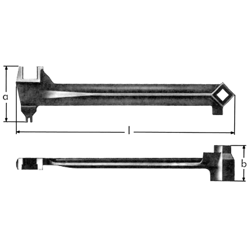 l&eacute;s &agrave; bonde, 2-1/2", Longueur de 15-1/15" Rideout Tool & Machine Inc.
