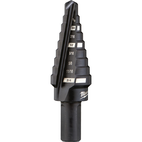 #3 Step Drill Bit, 1/4" - 3/4" , 1/16" Increments, High Speed Steel Rideout Tool & Machine Inc.