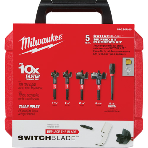 Switchblade Plumber's Self-Feed Bit Set Rideout Tool & Machine Inc.