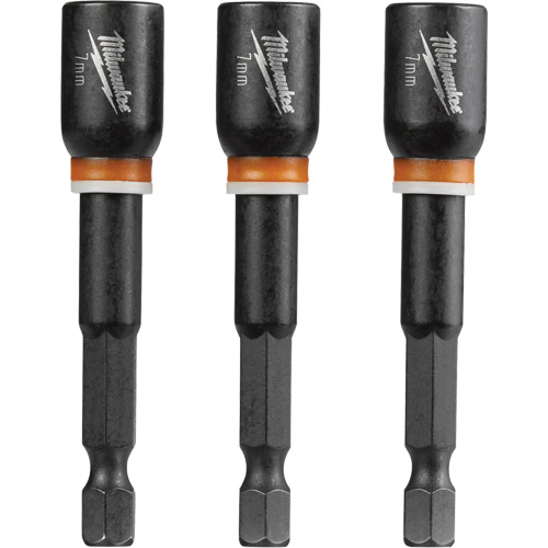 Tourne-&eacute;crou Shockwave Impact Duty, Embout 1/4", Prise 7 mm, 2-9/16" lo, Magn&eacute;tique Rideout Tool & Machine Inc.