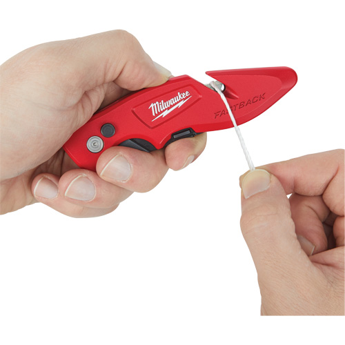 Couteau utilitaire rabattable Fastback, 2" lame, lame en Acier au carbone, poign&eacute;e en M&eacute;tal Rideout Tool & Machine Inc.