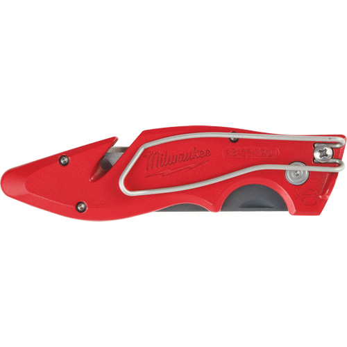 Couteau utilitaire rabattable Fastback, 2" lame, lame en Acier au carbone, poign&eacute;e en M&eacute;tal Rideout Tool & Machine Inc.