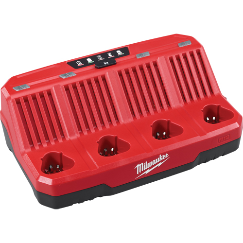 M12 Four Bay Sequential Charger, 12 V, Lithium-Ion Rideout Tool & Machine Inc.