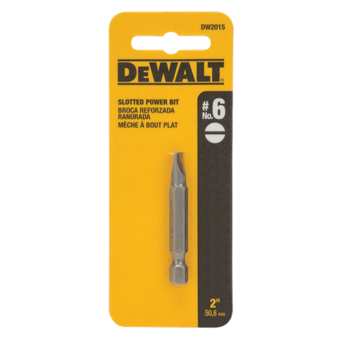 Screwdriver Bit, Slot, #6 Tip, 1/4" Drive Size, 2" Length Rideout Tool & Machine Inc.