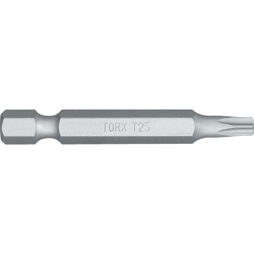 Embout de tournevis, Torx, Embout T-25, Prise 1/4", Longueur 4-4/5" Rideout Tool & Machine Inc.