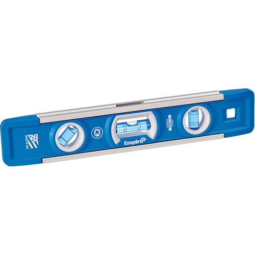 True Blue&reg; Torpedo Level, 9" L, Aluminum, 3 Vials, Magnetic Rideout Tool & Machine Inc.