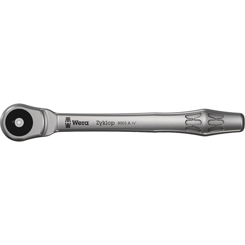 Rochet en m&eacute;tal Zyklop 1/4 &agrave; poussoir, Prise de 1/4", Poign&eacute;e Ordinaire Rideout Tool & Machine Inc.