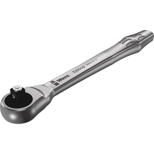 Rochet en m&eacute;tal Zyklop 1/4 &agrave; poussoir, Prise de 1/4", Poign&eacute;e Ordinaire Rideout Tool & Machine Inc.