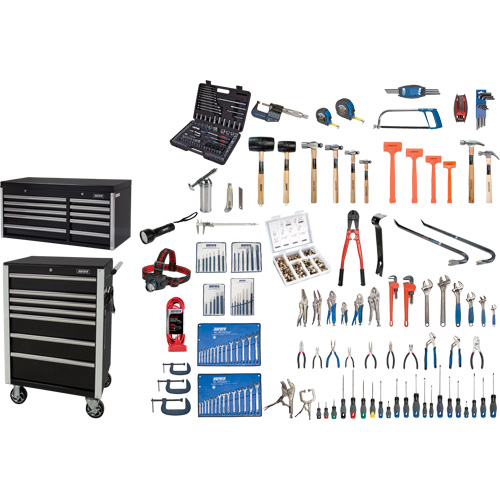 Ultimate Tool Set with Steel Chest and Cart, 358 Pieces Rideout Tool & Machine Inc.