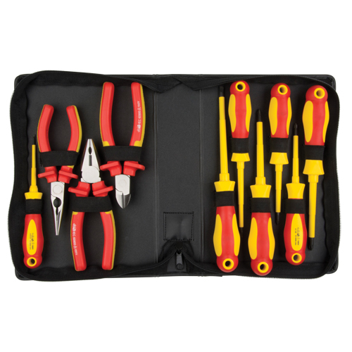 Insulated Tool Set, 1000 V, 10 Pcs Rideout Tool & Machine Inc.